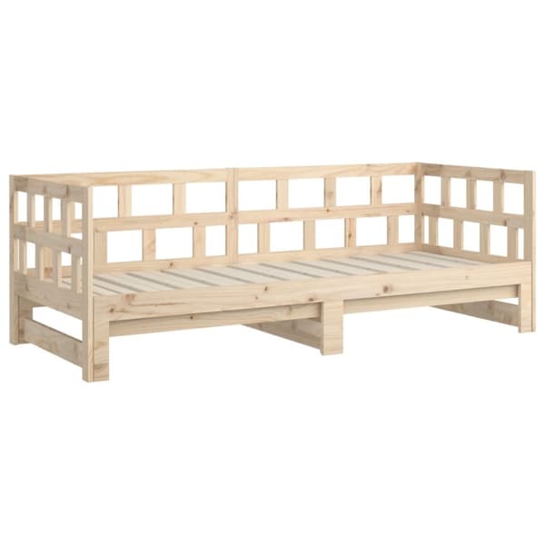 Dagbädd utdragbar massiv furu 2x(90x200) cm