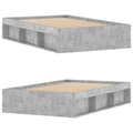 Miniatyrbillede 4 af 10: sengeramme 120x190 cm betongrå