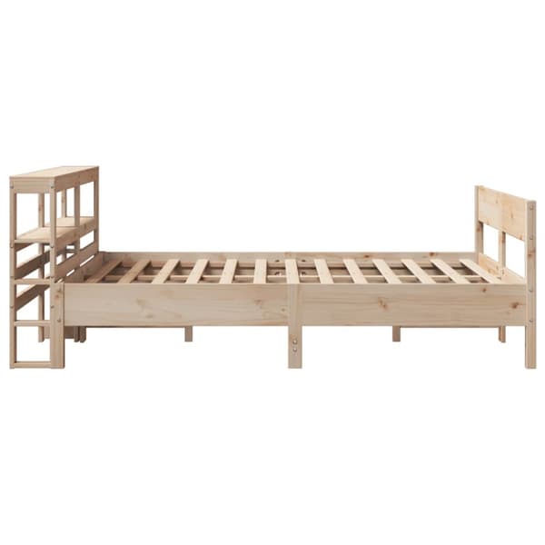 sengeramme uden madras 150x200 cm massivt fyrretræ