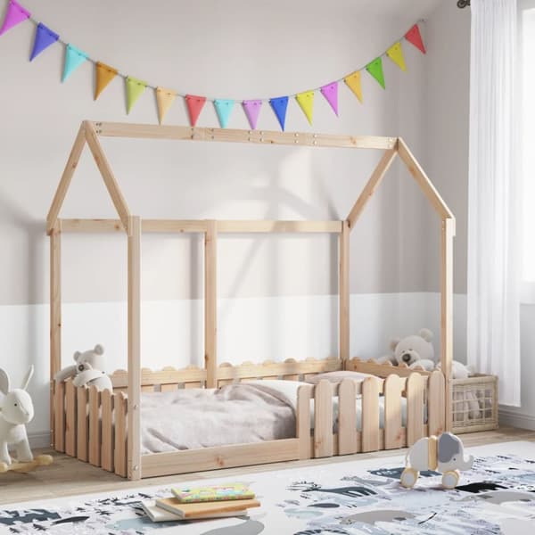 sengeramme til husseng 80x160 cm massivt fyrretræ