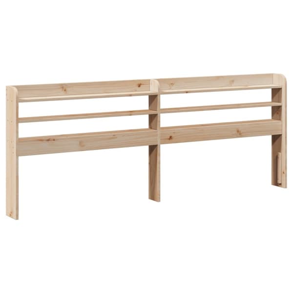 Sängram utan madrass 200x200 cm massiv furu