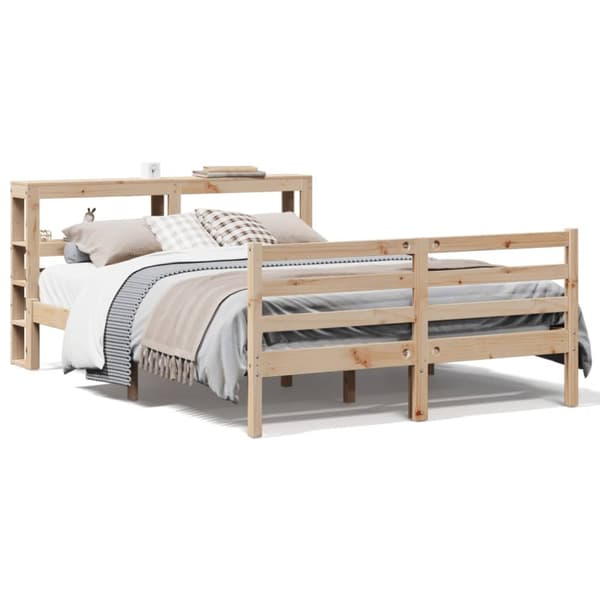 sengeramme uden madras 120x200 cm massivt fyrretræ