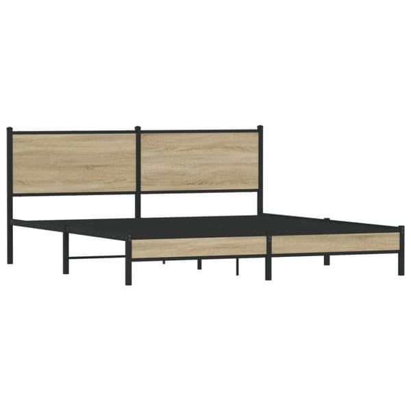 sengeramme uden madras 183x213 cm metal sonoma-eg