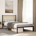 Miniatyrbillede 3 af 10: sengeramme uden madras 100x190 cm metal sonoma-eg