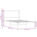 Miniatyrbillede 10 af 10: sengeramme uden madras 100x190 cm metal sonoma-eg