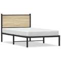 Miniatyrbillede 1 af 10: sengeramme uden madras 100x190 cm metal sonoma-eg