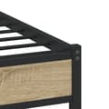 Miniatyrbillede 8 af 10: sengeramme uden madras 140x190 cm metal sonoma-eg