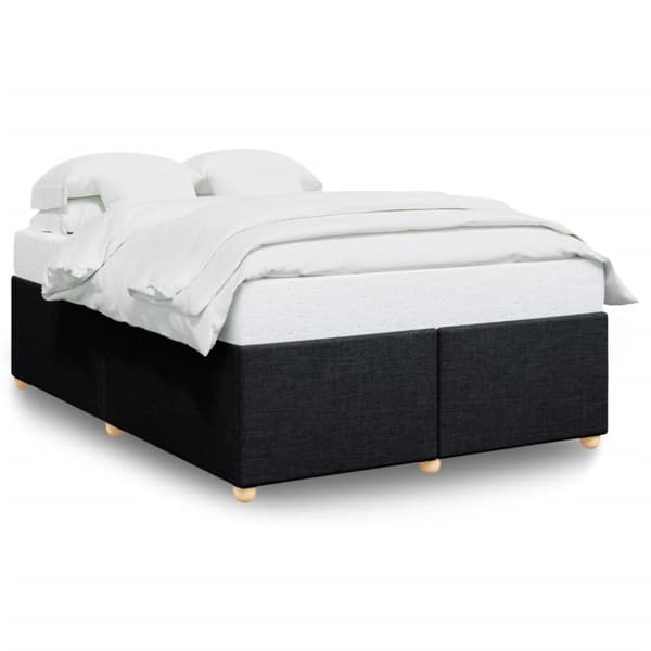sengeramme uden madras 140x200 cm stof sort