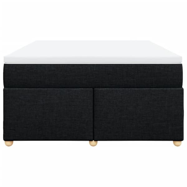 kontinentalseng med madras 160x200 cm stof sort