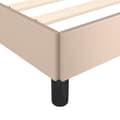 Miniatyrbillede 7 af 9: sengeramme 120x200 cm kunstlæder cappuccinofarvet