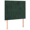 Pikkukuva 5 / 8: Ramsäng med madrass mörkgrön 100x200 cm sammet