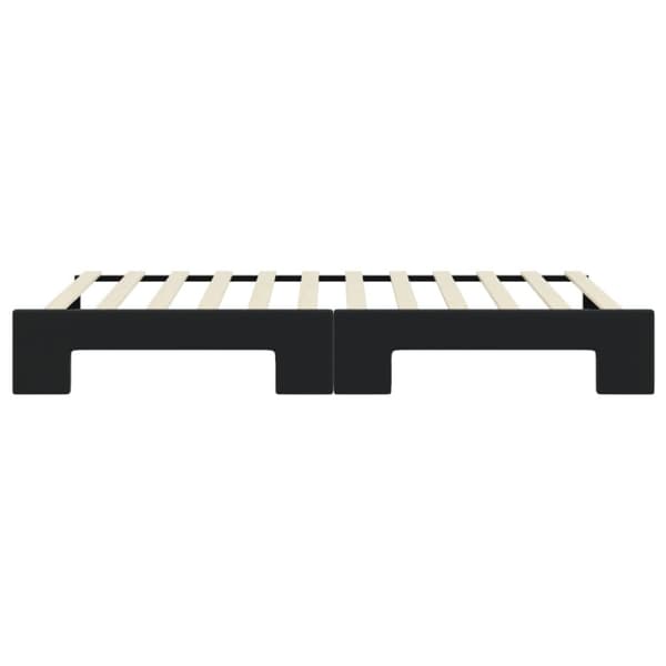 Dagbädd utdragbar svart 90x200 cm sammet