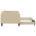 Miniatyrbillede 4 af 10: daybed med udtræk 90x200 cm stof cremefarvet