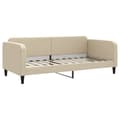 Miniatyrbillede 6 af 10: daybed med udtræk 90x200 cm stof cremefarvet