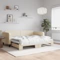 Miniatyrbillede 1 af 10: daybed med udtræk 90x200 cm stof cremefarvet