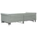 Miniatyrbillede 5 af 10: daybed med udtræk og skuffer 100x200 cm velour lysegrå