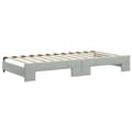 Miniatyrbillede 8 af 10: daybed med udtræk og skuffer 100x200 cm velour lysegrå