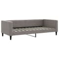 Miniatyrbillede 4 af 10: daybed med udtræk og madras 90x200 cm stof gråbrun