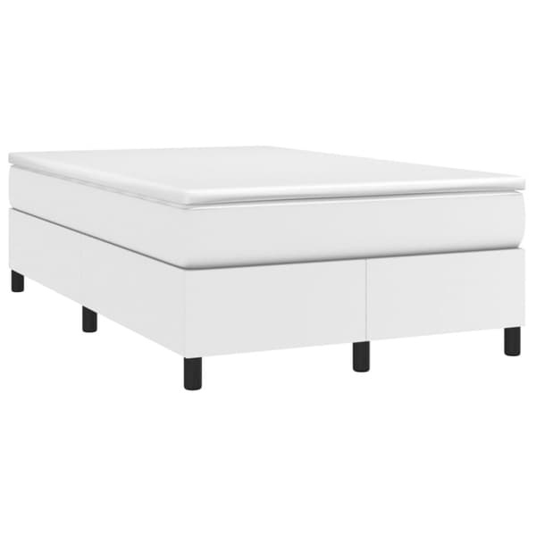 sengeramme 120x200 cm kunstlæder hvid
