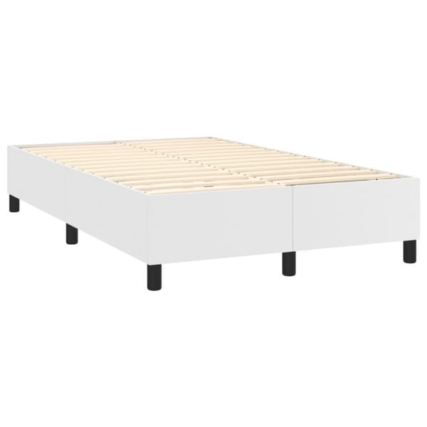 sengeramme 120x200 cm kunstlæder hvid