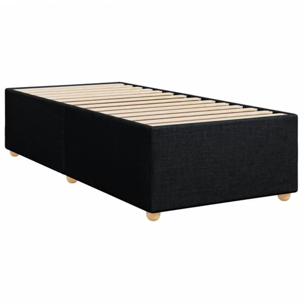kontinentalseng med madras 90x190 cm stof sort