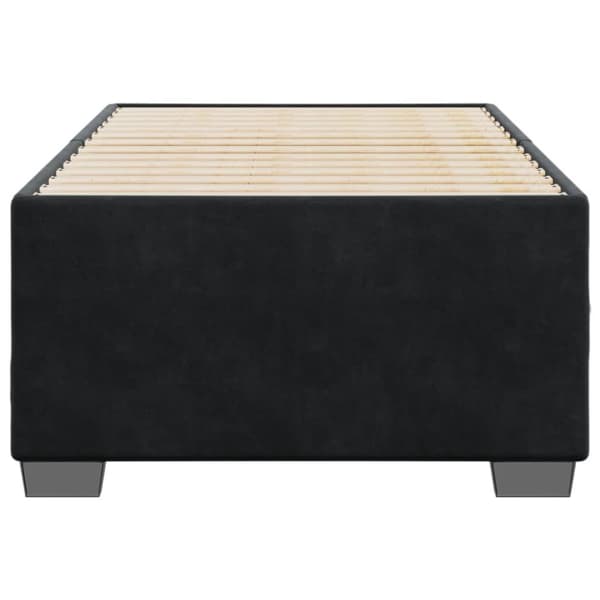 sengeramme 100x200 cm fløjl sort