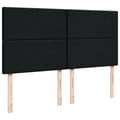 Miniatyrbillede 7 af 10: kontinentalseng med madras 200x200 cm stof sort