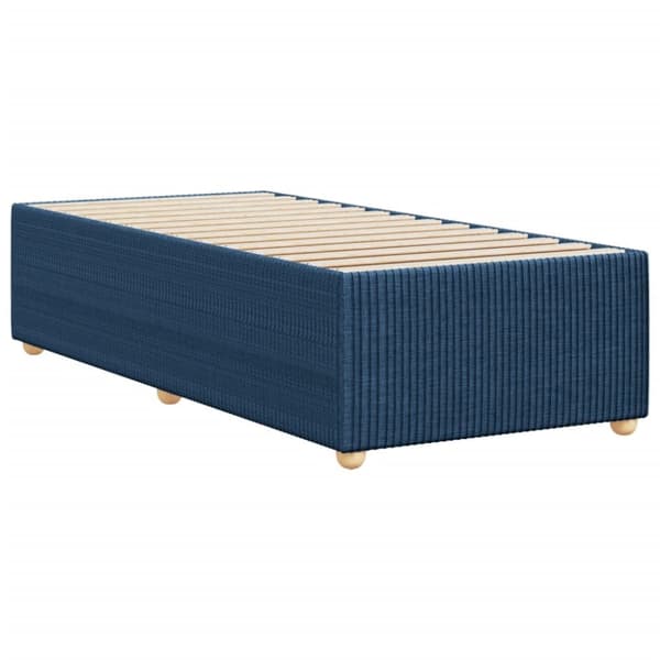 sengeramme 90x200 cm stof blå