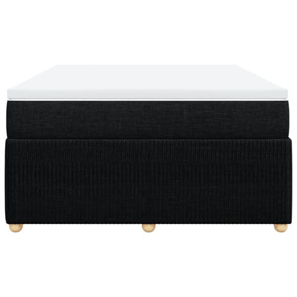 kontinentalseng med madras 140x190 cm stof sort