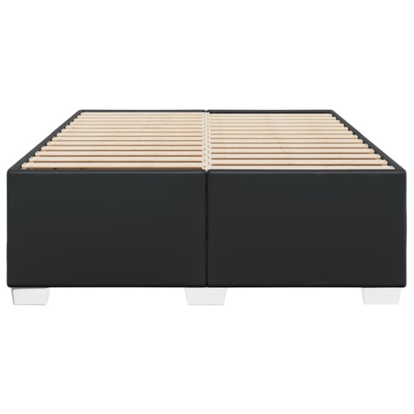 sengeramme 160x200 cm kunstlæder sort
