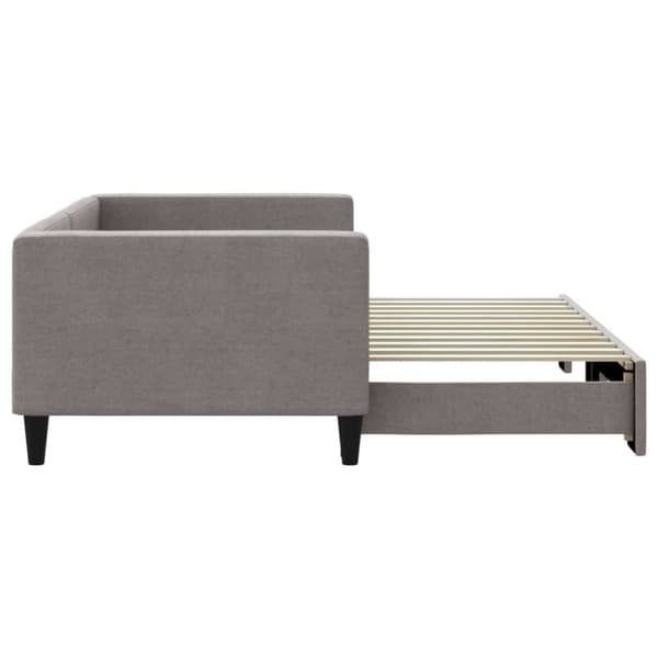 Dagbädd utdragbar taupe 90x200 cm tyg