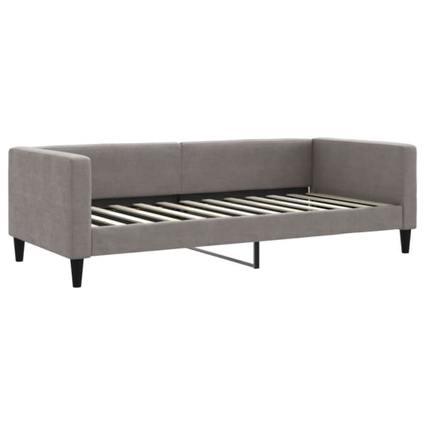 Dagbädd utdragbar taupe 90x200 cm tyg