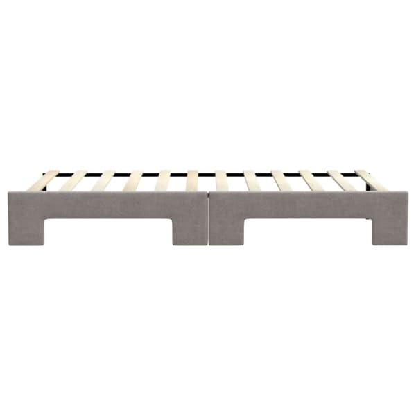 Dagbädd utdragbar taupe 90x200 cm tyg