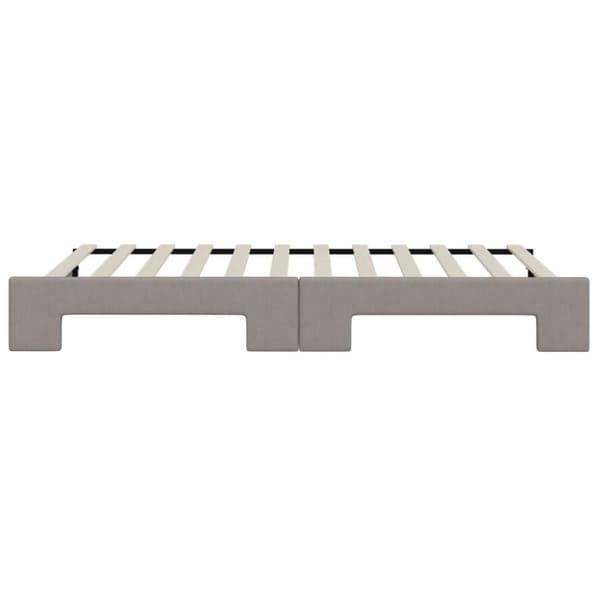 Dagbädd utdragbar taupe 90x200 cm tyg