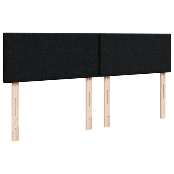 kontinentalseng med madras 180x200 cm stof sort