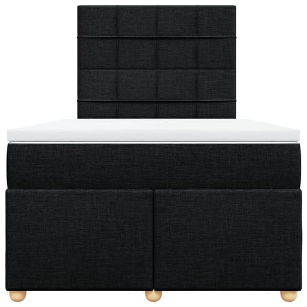 kontinentalseng med madras 120x190 cm stof sort