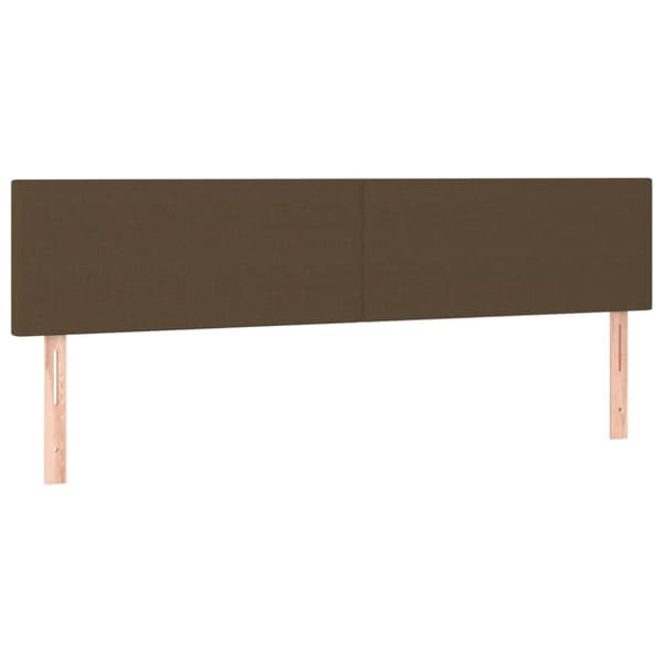 kontinentalseng med madras 120x190 cm stof mørkebrun