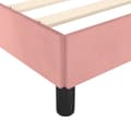 Miniatyrbillede 8 af 10: sengeramme med sengegavl 160x200 cm fløjl pink