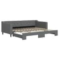 Miniatyrbillede 2 af 10: daybed med udtræk 90x200 cm stof mørkegrå