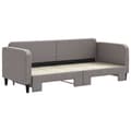 Miniatyrbillede 3 af 10: daybed med udtræk 80x200 cm stof gråbrun