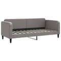 Miniatyrbillede 6 af 10: daybed med udtræk 80x200 cm stof gråbrun