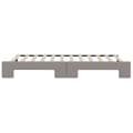 Miniatyrbillede 9 af 10: daybed med udtræk 80x200 cm stof gråbrun