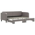 Miniatyrbillede 2 af 10: daybed med udtræk 80x200 cm stof gråbrun