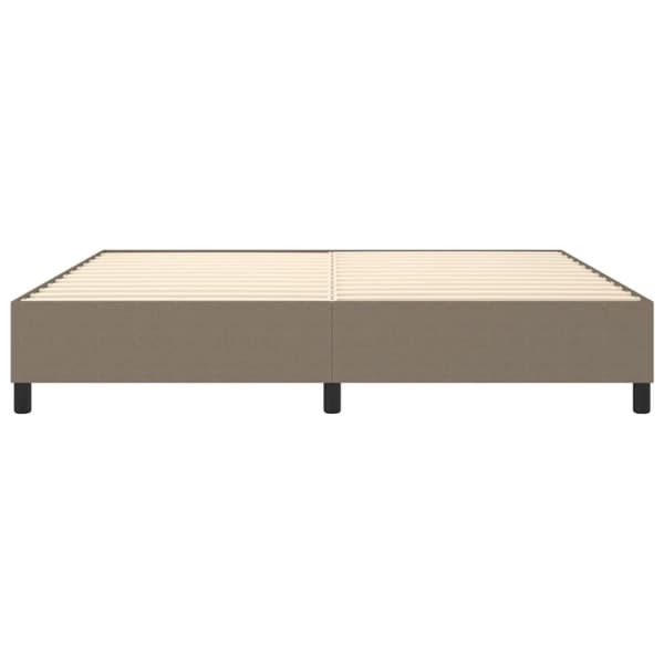 Sängynrunko, taupe väri, 200x200 cm, verhoiltu kankaalla