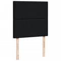 Miniatyrbillede 9 af 10: kontinentalseng med madras 90x190 cm stof sort