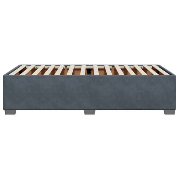 sengeramme 80x200 cm fløjl mørkegrå