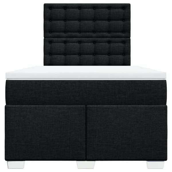 kontinentalseng med madras 120x190 cm stof sort