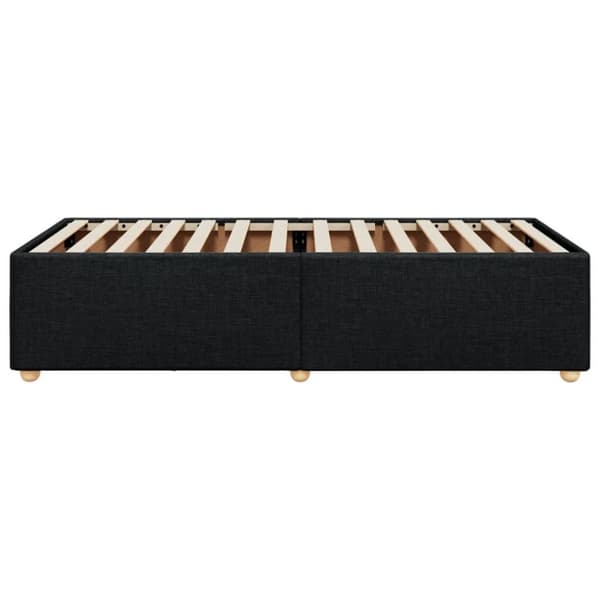 sengeramme 90x200 cm stof sort