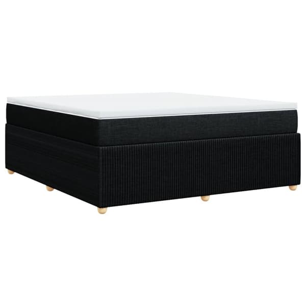 kontinentalseng med madras 180x200 cm stof sort
