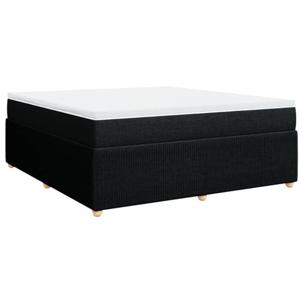 kontinentalseng med madras 180x200 cm stof sort